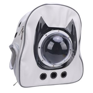Fat Cat Backpack Carrier, Large Space Transparent Window Cat Travel Backpack Carrier Breathable Pet Travel Carrier Travel Carrier Backpack for Outdoor Camping HikingAirline