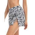 thumbnail image 4 of Women Swim Skirt Drawstrings Sides Swim Shorts Bathing Suit Skirted Swimsuit Bottom, 4 of 6