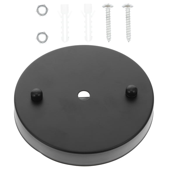 Miangastore Light Bracket Black 1Set 4.6X4.6X0.7In