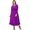 thumbnail image 1 of Bimba Robe Maxi Longue Décontractée en Coton pour Femme à Taille Smockée, 1 of 8