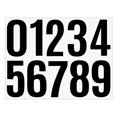 thumbnail image 1 of 4 Inch Large Size Number Stickers, 1 Sheet Self Adhesive House Numbers for Mailbox, Trash Cans - Waterproof Vinyl Numbers Sticker, for Easy Backing Peeling, Bold and Easy-to-Read House Number Labels, 1 of 9