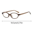 thumbnail image 2 of Retro Oval Shaped Glasses with 90s Style for Small Faces Featuring Blue Light Filtering Technology, 2 of 3