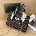thumbnail image 1 of TopLLC Sac Bandoulière à une Épaule en Cuir Grande Capacité à Multiples Compartiments Sac pour Femme, 1 of 3