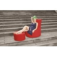 thumbnail image 4 of Gouchee Home Swing Brava Red Bean Bag Chair – Water-Repellent Fabric with Polystyrene Bead Filling, Suitable for Adults and Teens, Lightweight & Portable Seating for Bedroom, Dorm or Living Room, 4 of 12