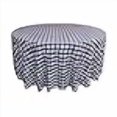 thumbnail image 3 of LA Linen TCcheck132R-RoyalK50 Nappe à Carreaux en Polyester, Blanc & Bleu Royal - 132 Po. Rond, 3 of 3