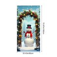 thumbnail image 3 of Qiulaii 3 Pcs Rideau de Porte de Noël Festif avec Père Noël, Décoration de Fête en Polyester pour Porte d'Entrée, Mur et Fête, Décor Intérieur Réutilisable 35*71 Po, 3 of 6