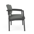 thumbnail image 4 of Lenox Steel Reception Waiting Bariatric Chair / Charcoal Steel / Light Gray, 4 of 5