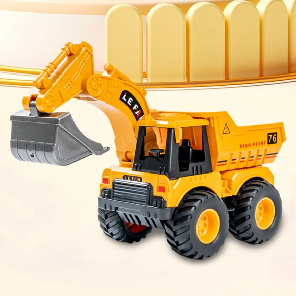 CQCYD Clearance Toys under $5 Excavator Backhoe Front Loader Truck Metal Engineering Vehicle Construction Tractor Model Collection Bulldozer Back Hoe Truck Decoration Toy Gift for Kids