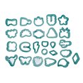 thumbnail image 2 of Clay Earring Cutters, 25Pcs Clay Earring Cutters  Plastic Assorted Styles Thick Edge  Clay Cutters For Making Sculpture Paper Flowers, 2 of 8