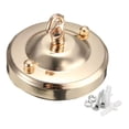 thumbnail image 4 of Milaget Ceiling Rose Hook Plate Ceiling Lamp Bases Living Room Chandelier Part Lamp Base gold, 4 of 7