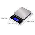 thumbnail image 2 of PENIKOKO Balance Alimentaire Portable en Acier Inoxydable avec Écran Clair pour une Pesée de Cuisine Précise, 2 of 8