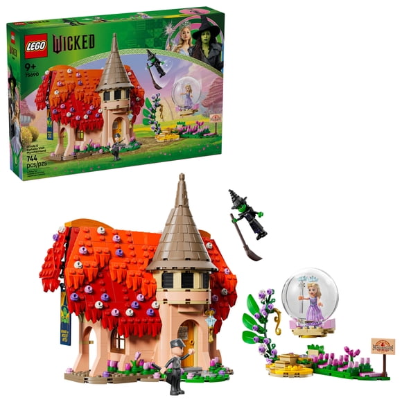 LEGO Wicked Glinda et Elphaba Visitent Munchkinland, Jouet d’Imagination 75690