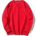 thumbnail image 1 of RXIRUCGD Chandail de Sport pour Homme à Col Rond, Chandail Molletonné à Enfiler à Manches Longues, Chandail à Capuchon Uni, Rouge, Taille : L, 1 of 3