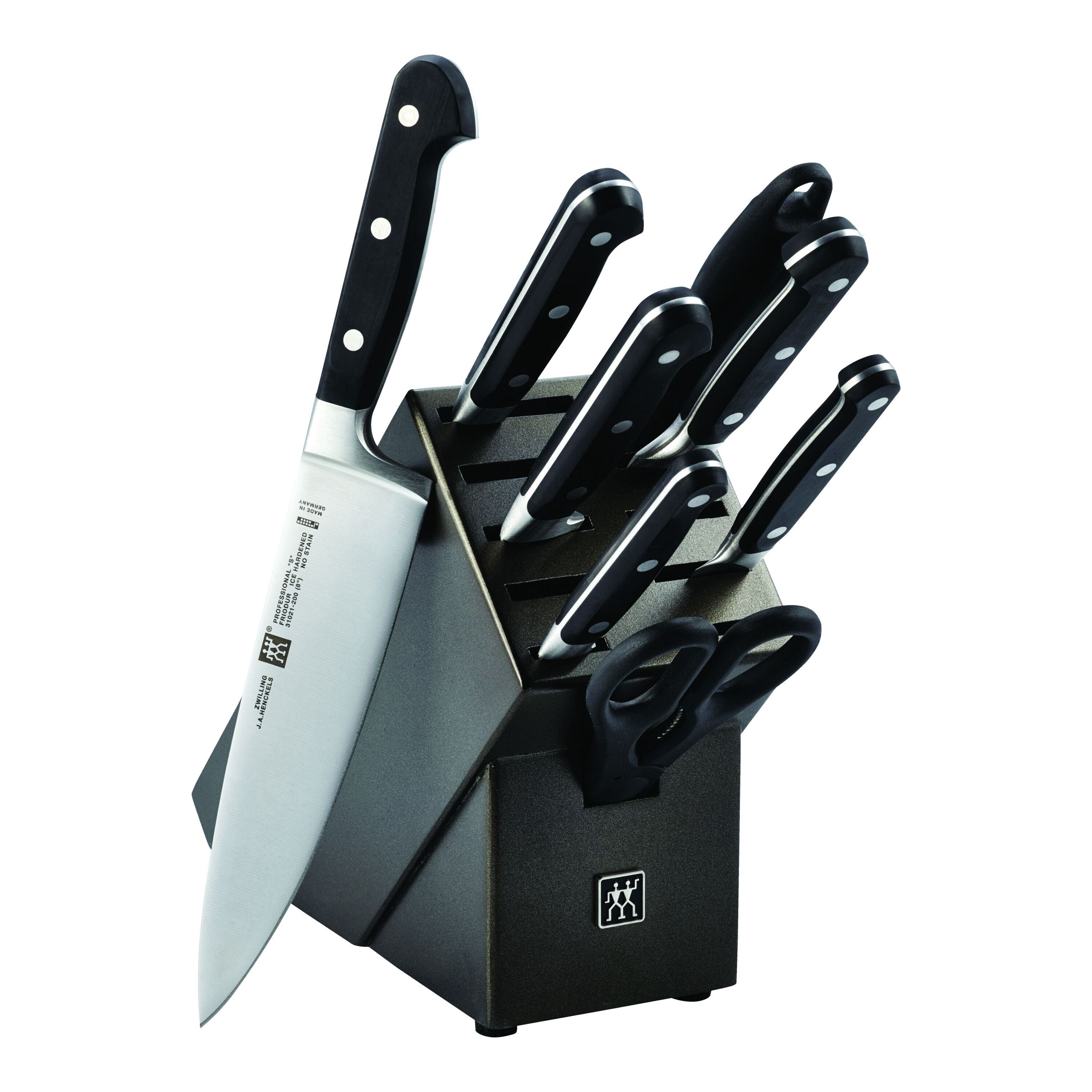 ZWILLING Professional S 9 Piece Knife Block Set, Black
