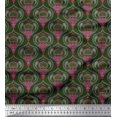 thumbnail image 1 of Soimoi Poly Georgette Fabric Moroccan Damask Fabric Prints By Yard 52 Inch Wide, 1 of 3