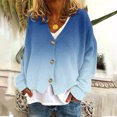 thumbnail image 2 of MeetoTime Women's 2024 Fall Knit Cardigans Open Front Long Sleeve V Neck Button Loose Cardigan Sweaters, 2 of 5