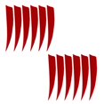thumbnail image 2 of S SERENABLE 12 Pack s - 4 Inch Natural Turkey Feathers - Fletching DIY Hunting Training Red, 2 of 9