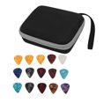 thumbnail image 4 of Guitar Picks Holder, Large Space Easy To Carry Scratch Resistant Guitar Pick Bag Set Waterproof  For Storage Black And Gray, 4 of 8