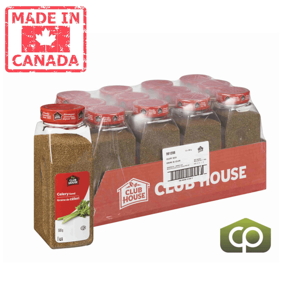 Clubhouse Spice Celery Seed Bulk 500 GR (1.10 lbs) (12/Case)