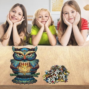 EGNMCR Puzzle en bois Forme unique Adultes et enfants 200 puzzle en papier Cadeaux d'anniversaire pour enfants