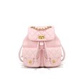 thumbnail image 1 of New Fashion High-quality Small Fragrant Rhombus Schoolbag Backpack Simple Texture Commuter Travel Backpack Large-capacity Bag, 1 of 6
