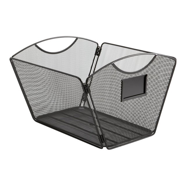 Safco Onyx - Boîte de Rangement - pour Lettres - Poudre Noire (Lot de 6)