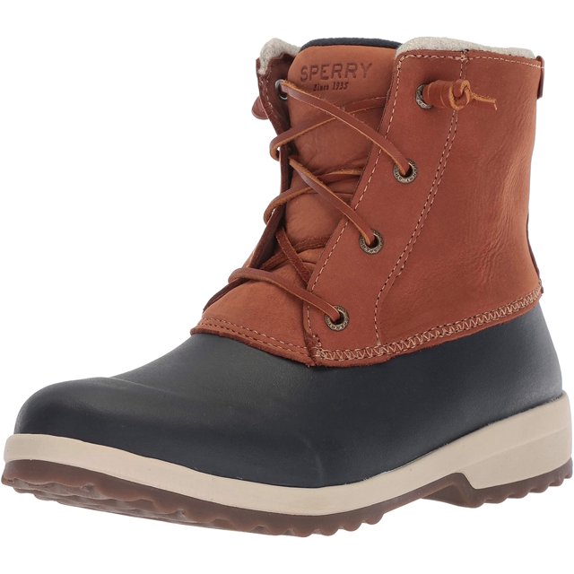 Sperry Women's Maritime Repel Snow Boot, tan/Navy, 5 M US