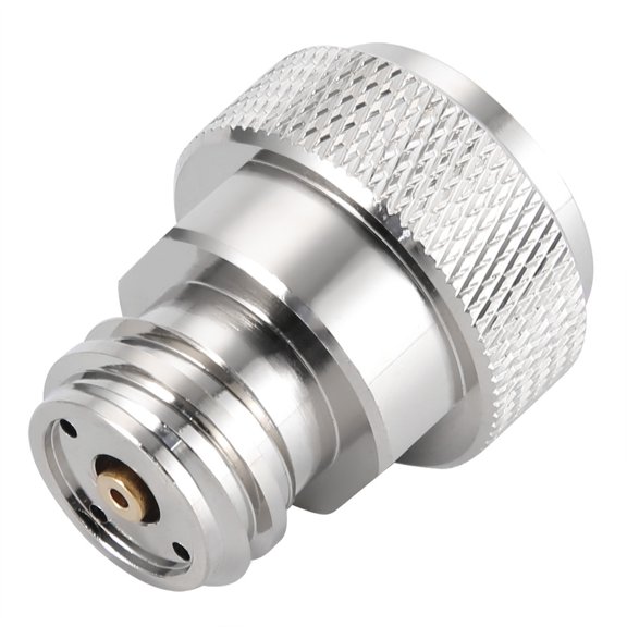 Adaptateur en Laiton pour CO2 pour Machines à Eau Gazeuse et à Bulles, Antirouille et Durable, Économisez de l'Argent sur les Coûts, Compatible avec le Paintball Standard, Or Argent, Comprend une Clé