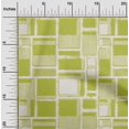 thumbnail image 2 of oneOone Silk Tabby Lime Green Fabric Geometrical Sewing Craft Projects Fabric Prints By Yard 42 Inch Wide, 2 of 4