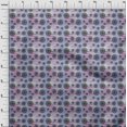 thumbnail image 4 of oneOone Cotton Jersey Blue Fabric Abstracts Sewing Material Print Fabric By The Yard 58 Inch Wide, 4 of 5
