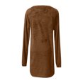 thumbnail image 4 of Mikilon Automne et Hiver Femmes Décontracté Uni Manches Longues Ample Col Rond Robe Chandail Duveteuse, 4 of 4