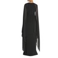 thumbnail image 4 of CHOK Robe de Soirée pour Femmes Formelle Maxi Cape Fendue Longue Robe Grande Taille Longueur au Sol Robe Maxi de Fête Élégante Chic (X-Grand Rouge), 4 of 5