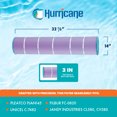 thumbnail image 2 of Hurricane Filters HF7482-04P Platinum Purple Pool Filter Cartridge for Unicel C-7482, Filbur FC-0820, Jandy Industries CL580, CV580, and More, 4-Pack, 2 of 7