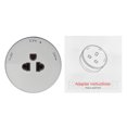 thumbnail image 3 of Mistaha Round Grey American Style 15A First Generation Rail-Specific Power Outlet Adapter, 3 of 7