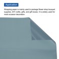 thumbnail image 4 of Unique Bargains Flower Wrapping Fog Paper 22.8x22.8 Inch Waterproof Floral Wrapping Paper Misty Blue 20 Pcs, 4 of 7