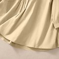 thumbnail image 4 of Timegard Hauts en Coton et Lin pour Femmes Manches 3/4 Col Rond Blouse Froncée Brodée Décontractée Ample, 4 of 7