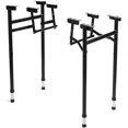thumbnail image 2 of Pieds de Table Pliants Robustes Style H, Lot de 2 - Pieds de Remplacement de Qualité Commerciale pour Bricolage et Réparations - Usage Intérieur et Extérieur - Fabriqué aux É.-U., Construction en Acier Durable (20 Pouces de Large, Hauteur Ajustable), 2 of 10