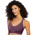 thumbnail image 1 of Bali Womens Comfort Revolution Smart Sizes Shaping Wirefree Bra, L, Blackberry, 1 of 1