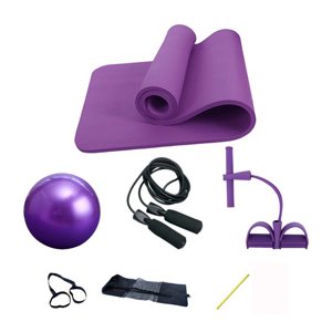 Dvkptbk Fitness Suits Yoga Pilates Pad Set Yoga Tapis de yoga Sauter Ropes Résistance Fitting & Équipement de yoga