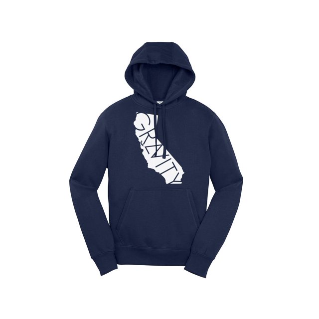 Gravity Trends Cali Hooded Pullover - White Logo - True Navy - 2XL