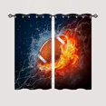 thumbnail image 2 of Waterfall Curtains Nature Scenery Theme Window Drapes with Spring Forest Tree Waterfall Landscape Print Pattern Rod Pocket Decor Curtains for Bedroom Living Room Cafe, 2 Panels, 42 x 84 Inch, 2 of 6