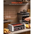 thumbnail image 4 of VEVOR Electric 12 Hot Dog 5 Roller Commercial Sausage Grill Cooker Machine 750W, 4 of 9