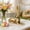 red, variant on Lunxisen 2 Pcs Easter Gold Tabletop Ornament Decorative Centerpiece For Home Holiday Party Decor