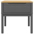 thumbnail image 3 of vidaXL Lamp Table FLORO Grey 55x55x54 cm Solid Wood Pine, 3 of 5