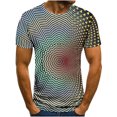 thumbnail image 1 of Birdeem T-Shirt Homme Impression Abstraite 3D Manches Courtes Col Rond Mode Décontracté Quotidien Vacances T-Shirt Haut Blouses, 1 of 5