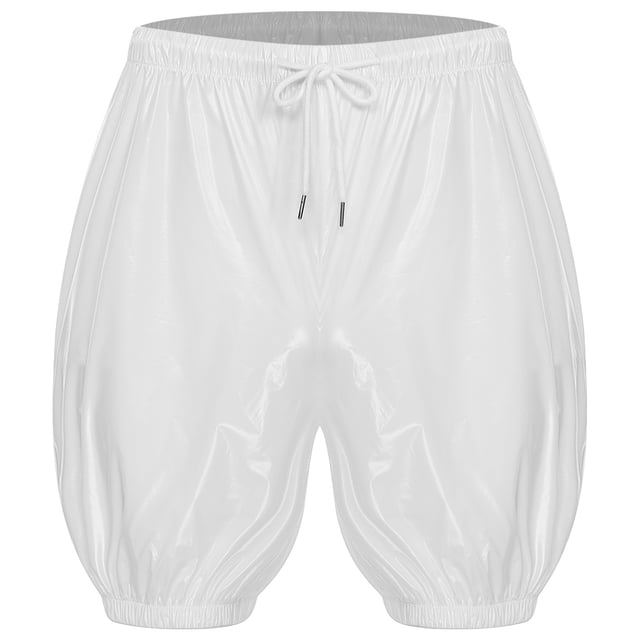 YiZYiF Unisex Leak-proof Diaper Cover Waterproof Reusable Drawstring Shorts for Bedridden Patient White XXL
