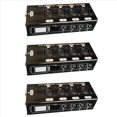 thumbnail image 1 of 3Pc 4-Channel 3-Pin XLR Audio and DMX over Network Cable Extender, DMX512 Network Signal Extender , Female,3 x 4-Channel Audio/DMX Network Extender,Black, 1 of 1