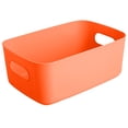 thumbnail image 1 of Storage Basket Solid Color Space-Saving Plastic Tissue Makeup Holder Home Decor, 1 of 10