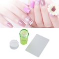 thumbnail image 4 of HILABEE Transparent Nail Stamper Scraper Set Nail Stamping Tool No Misplacement Nail Art Green, 4 of 8