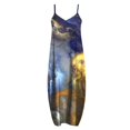 thumbnail image 4 of Lenago Robes Aguichant Grande Taille pour Femmes Été Imprimé Sans Manches Col Rond Robe d'Été Décontractée Fluide Plage Robes d'Été en Liquidation, 4 of 5